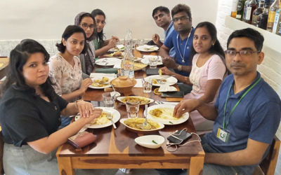 Free‑flow chaa and brunch menu board